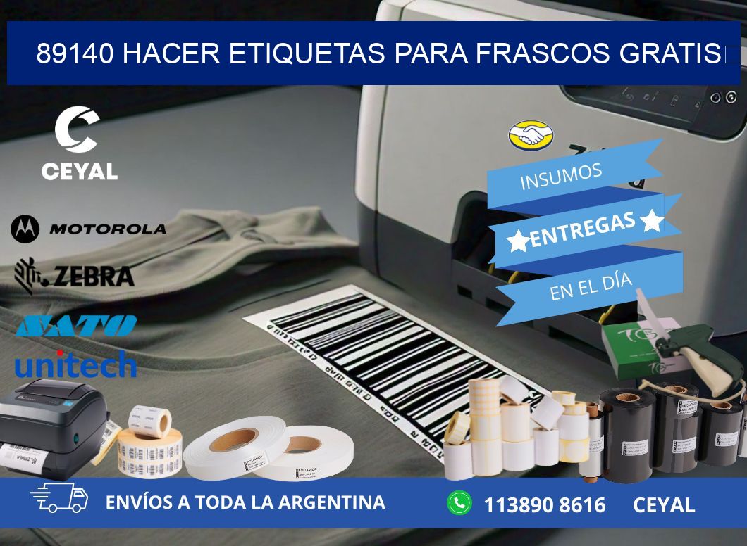 89140 Hacer etiquetas para frascos gratis 